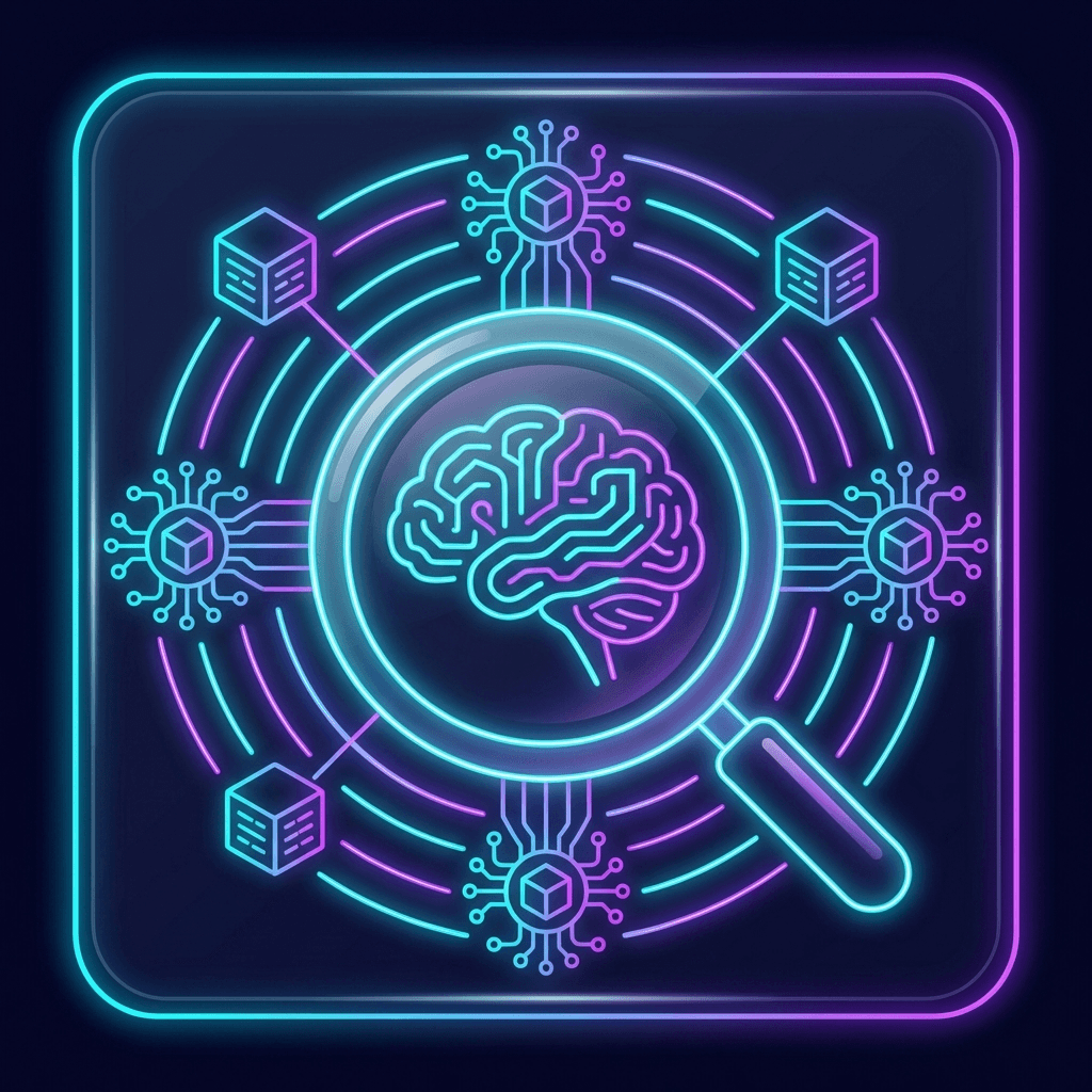 AI search optimization, neural network search signal radiating to AI platform discovery nodes