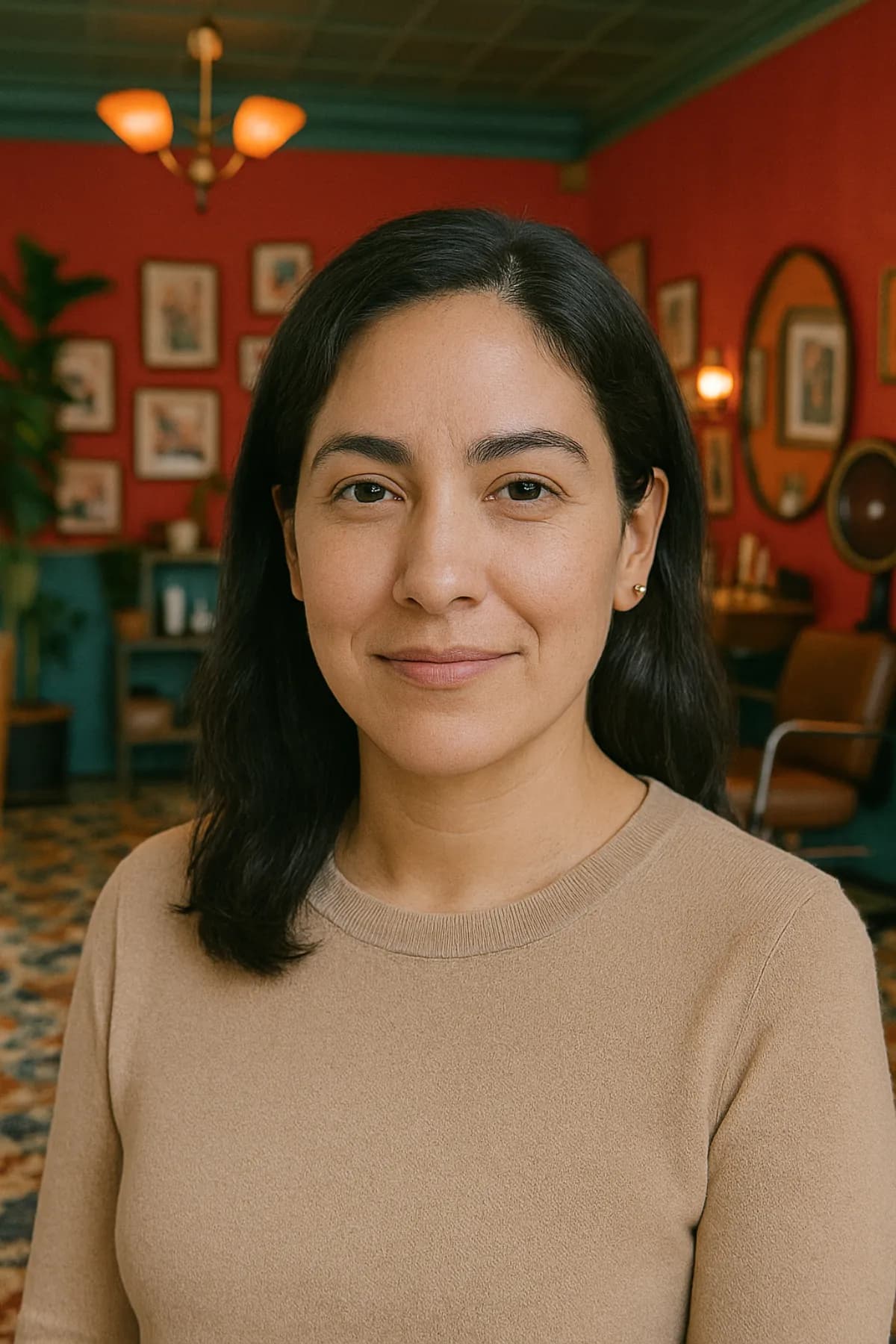 Headshot of Kelly Ruiz, whose hair salon gained high visibility in local AI search results